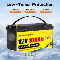 48V 100Ah LiFePO4 Lithium Bluetooth Golf Cart Battery Solar RV (4Pack 12V100Ah)