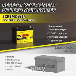 48V 100Ah LiFePO4 Lithium Golf Cart Battery Deep Cycle Solar RV (4Pack 12V100Ah)