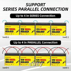 48V 100Ah LiFePO4 Lithium Golf Cart Battery Deep Cycle Solar RV (4Pack 12V100Ah)