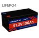 48v 100ah Lifepo4 Lithium Battery Solar 150a Bms Boat Golf Cart Van