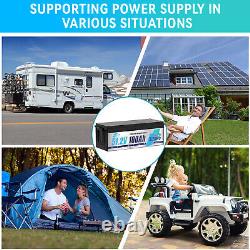 48V 100Ah Lifepo4 Lithium Battery Solar 200A BMS Boat Golf Cart VAN RV Camper