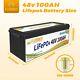 48v 100ah Lithium Battery Golf Cart Lifepo4 100a Bms 15000+ Deep Cycle Solar