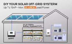 48V 100Ah Lithium Battery Golf cart LiFePO4 100A BMS 15000+ Deep Cycle Solar