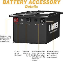 48V 100Ah Lithium Golf Cart Battery, Built 200A BMS 15000+ Cycles 20A Charger