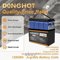 48V 100Ah Lithium Golf Cart Battery LiFePO4 Deep Cycle 12V 100Ah 4 Group Solar