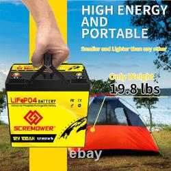 48V 100Ah Lithium Golf Cart Battery LiFePO4 Deep Cycle 4Group 12V 100Ah RV Solar
