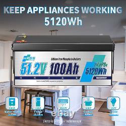 48V 100Ah Lithium Golf Cart Battery with 5A Charger Golf Cart Trolling Motor RV