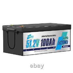 48V 100Ah Lithium Golf Cart Battery with 5A Charger Golf Cart Trolling Motor RV