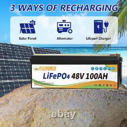 48V 100Ah Lithium LiFePO4 Battery 10 Year warranty Deep Cycle for Golf cart EV