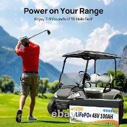 48V 100Ah Lithium LiFePO4 Battery 10 Year warranty Deep Cycle for Golf cart EV