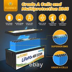 48V 100Ah Lithium LiFePO4 Battery 10 Year warranty Deep Cycle for Golf cart EV