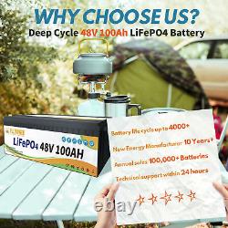 48V 100Ah Lithium LiFePO4 Battery 10 Year warranty Deep Cycle for Golf cart EV