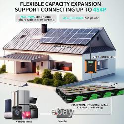 48V 100Ah Lithium LiFePO4 Battery 51.2V Deep Cycles RV Sloar Golf Carts BMS