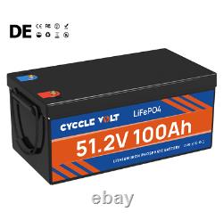 48V 100Ah Lithium LiFePO4 Golf Cart Battery with 48V 18A Charger Trolling Motor