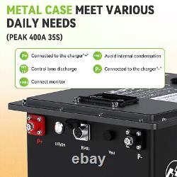 48V 105Ah Battery LiFePO4 Lithium Golf Cart 200A BMS 15000+Cycles +Monit+Charger