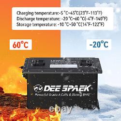 48V 105Ah Battery LiFePO4 Lithium Golf Cart 200A BMS 15000+Cycles +Monit+Charger