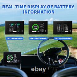 48V 105Ah Golf Cart LiFePO4 Lithium Battery 15000+Cycles 200A BMS + 20A Charger