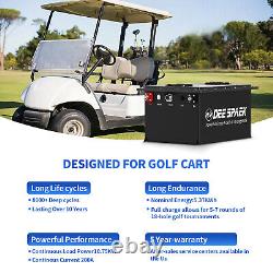 48V 105Ah Golf Cart LiFePO4 Lithium Battery 15000+Cycles 200A BMS + 20A Charger
