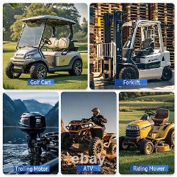 48V 105Ah Golf Cart LiFePO4 Lithium Battery 15000+Cycles 200A BMS + 20A Charger