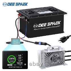 48V 105Ah Golf Cart LiFePO4 Lithium Battery 15000+Cycles 200A BMS + 20A Charger