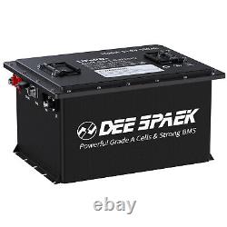 48V 105Ah Golf Cart LiFePO4 Lithium Battery 15000+Cycles 200A BMS + 20A Charger