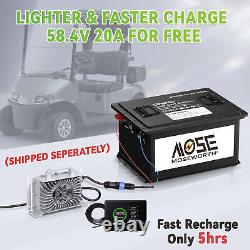 48V 105Ah Golf Cart LiFePO4 Lithium Battery 200A BMS 10Year Lifespan 20000 Cycle