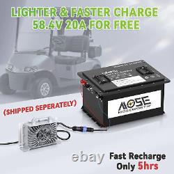 48V 105Ah Golf Cart LiFePO4 Lithium Battery 200A BMS 10Year Lifespan 20000 Cycle