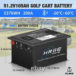 48V 105Ah Golf Cart LiFePO4 Lithium Battery Bluetooth for EZGO Club Car Yamaha
