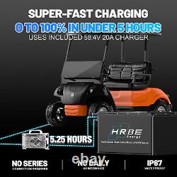 48V 105Ah Golf Cart LiFePO4 Lithium Battery Bluetooth for EZGO Club Car Yamaha