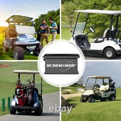 48V 105Ah Golf Cart LiFePO4 Lithium Battery Club Car 200A BMS 15000+ Deep Cycles