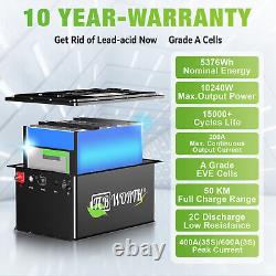 48V 105Ah Golf Cart Lithium LiFePO4 Battery 10Year Life+20A Charger for EZGO TXT