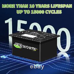 48V 105Ah Golf Cart Lithium LiFePO4 Battery 10Year Life+20A Charger for EZGO TXT