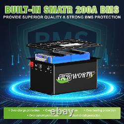 48V 105Ah Golf Cart Lithium LiFePO4 Battery 10Year Life+20A Charger for EZGO TXT