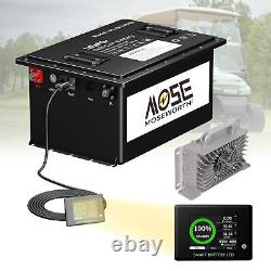 48V 105Ah LiFePO4 Golf Cart Battery 200A BMS 15000+ Cycle +Monitor+ 20A Charger