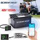 48v 105ah Lifepo4 Golf Cart Battery 20a Charger Bluetooth Monitor Club Car Motor