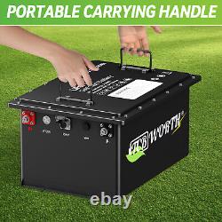 48V 105Ah LiFePO4 Golf Cart Battery Smart Bluetooth 200A BMS 10 Year WARRANTY US