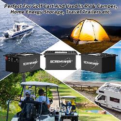 48V 105Ah LiFePO4 Golf Cart Lithium Battery Bluetooth Monitor 200A BMS + Charger