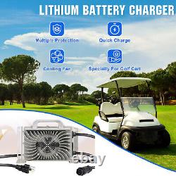 48V 105Ah Lithium Golf Cart Battery 200A BMS 15000 Deep Cycle Monitor Charger