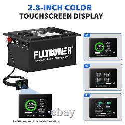 48V 105Ah Lithium Golf Cart Battery 200A BMS 15000 Deep Cycle Monitor Charger
