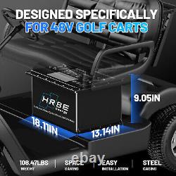48V 105Ah Lithium Golf Cart Battery 200A BMS with LCD Touch Monitor Mobile APP