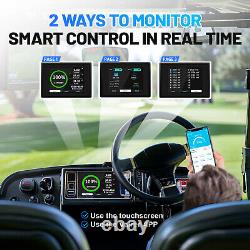 48V 105Ah Lithium Golf Cart Battery 200A BMS with LCD Touch Monitor Mobile APP