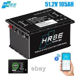 48V 105Ah Lithium Golf Cart Battery 200A BMS with Touch Monitor APP Max 10.24kW