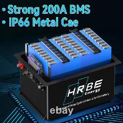 48V 105Ah Lithium Golf Cart Battery 200A BMS with Touch Monitor APP Max 10.24kW