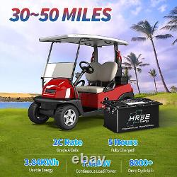 48V 105Ah Lithium Golf Cart Battery 200A BMS with Touch Monitor APP Max 10.24kW