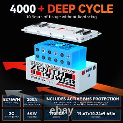 48V 105Ah Lithium LiFePO4 Golf Cart Battery BMS 200A with 20A Charger Display