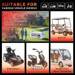 48V 105Ah Lithium LiFePO4 Golf Cart Battery BMS 200A with 20A Charger Display