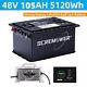 48v 105ah Lithium Lifepo4 Golf Cart Battery Club Car 200a Bms 15000+ Deep Cycle