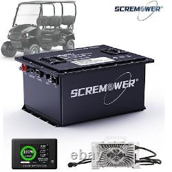 48V 105Ah Lithium LiFePO4 Golf Cart Battery Club Car 200A BMS 15000+ Deep Cycle