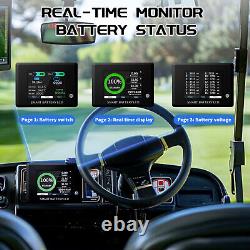 48V 105Ah Lithium LiFePO4 Golf Cart Battery Club Car 200A BMS 15000+ Deep Cycle
