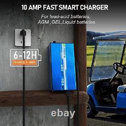 48V 10A Golf Cart Battery Charger for Club Car DS & Precedent Trickle Charge